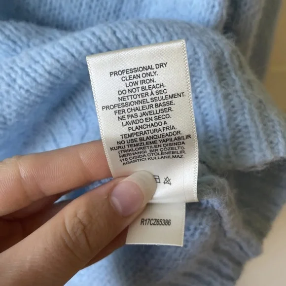 TIBI Wool jumper in Baby Blue size XS International